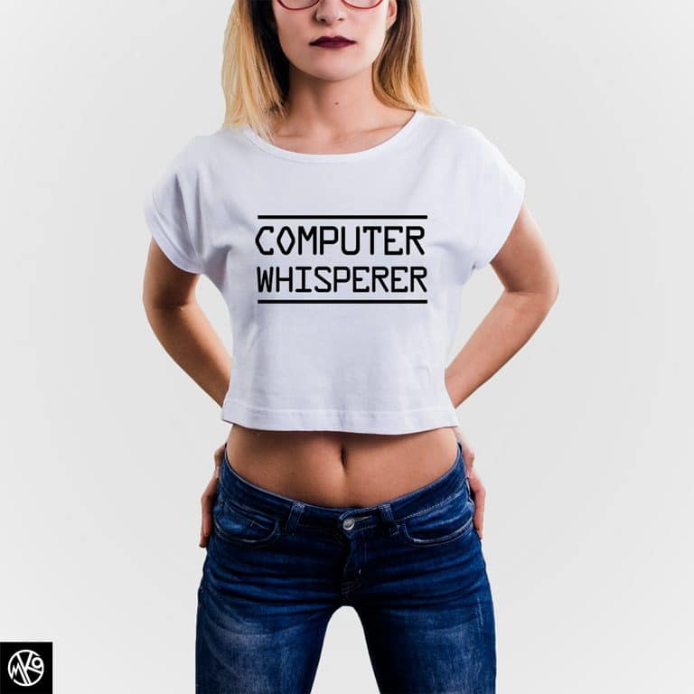Computer Whisperer Crop Top majica