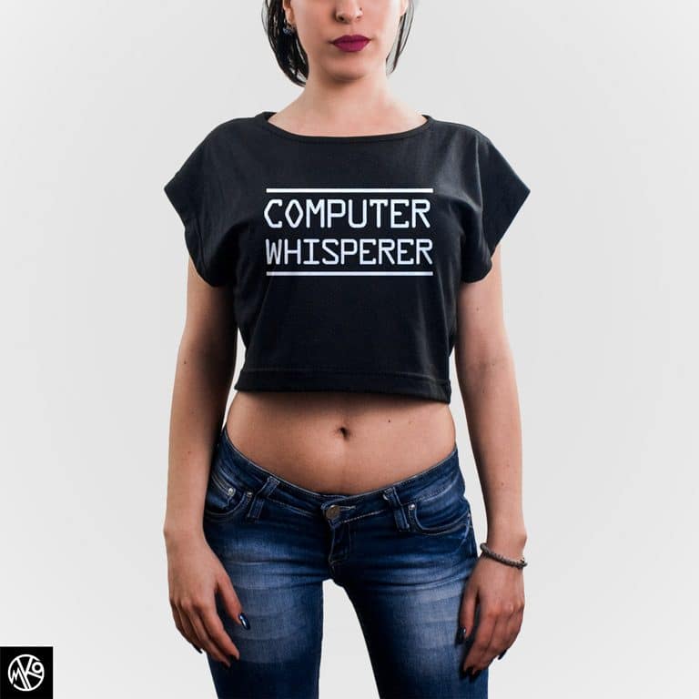 Computer Whisperer Crop Top majica