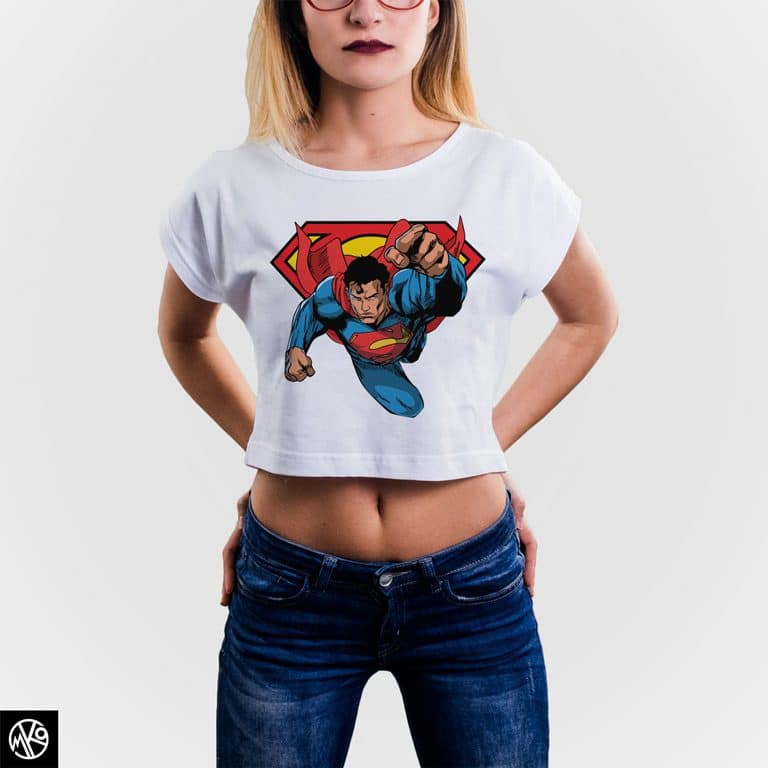 Superman Comic Crop Top majica