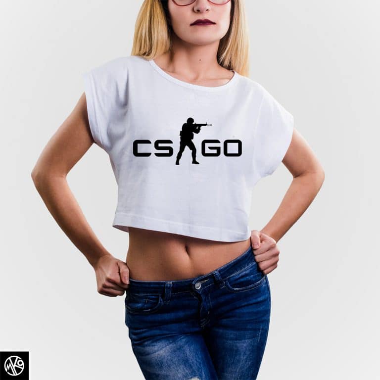 Cs Go Logo Crop Top majica