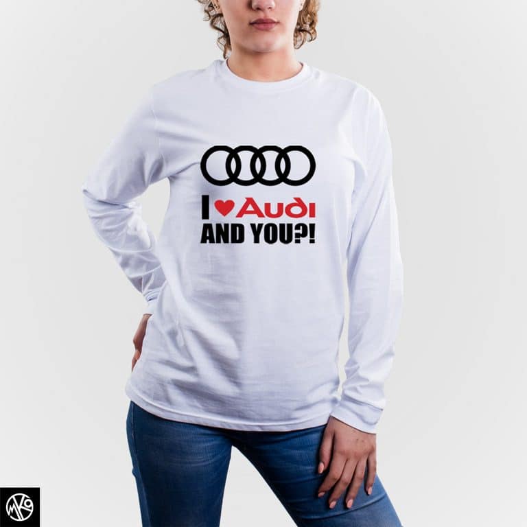I Love Audi majica dugi rukav