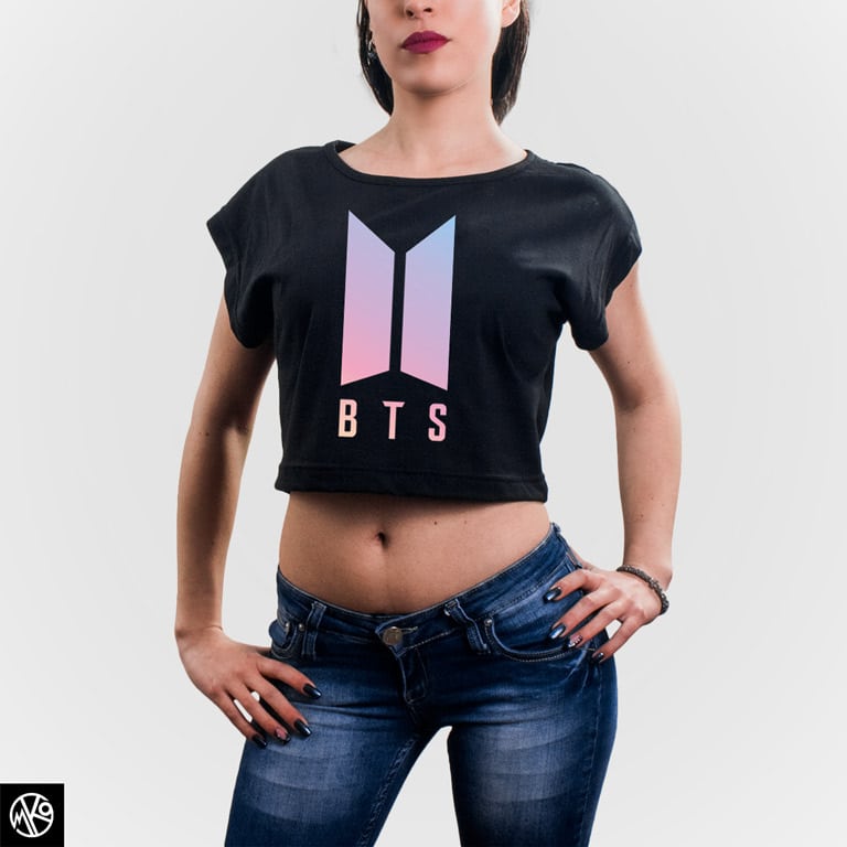 BTS Logo crop top majica
