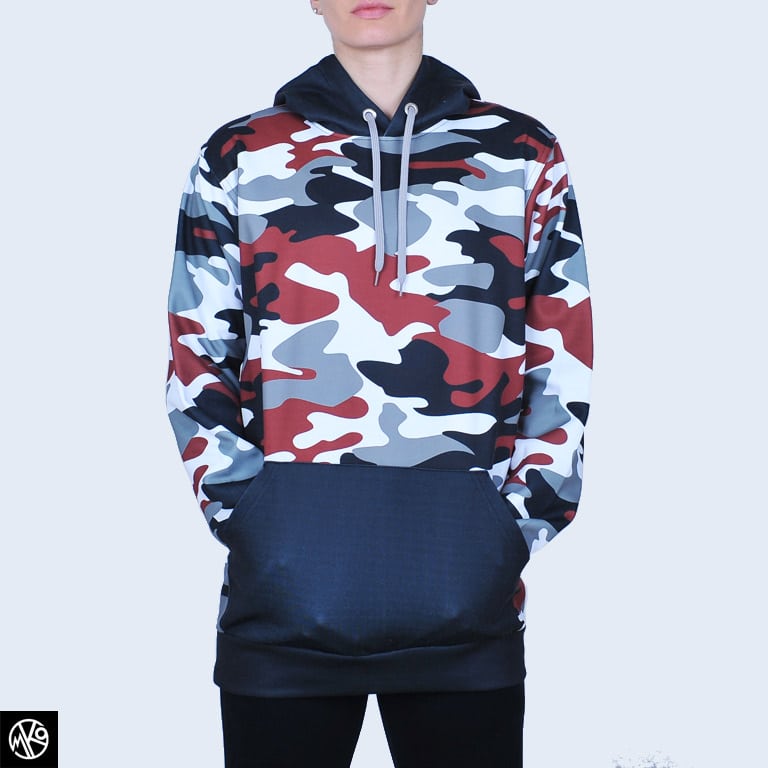 Camouflage Red All-Over Unisex duks