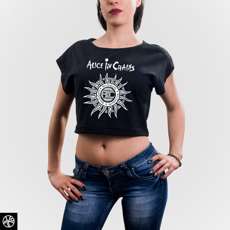 Alice In Chains Logo crop top majica